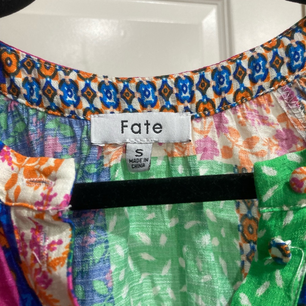 Fate Multicolor Patterned Dress - image 3